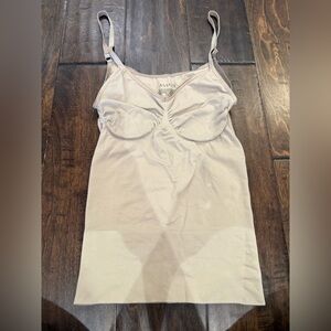 Spanx Assets Slimming Tight Sculpting Tank Camisole size Medium Beige Nude